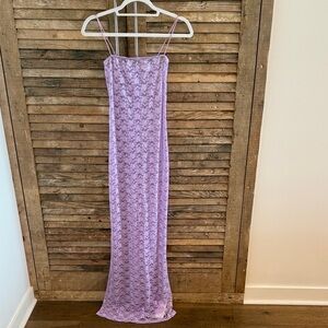 Like New- Lavender Lace Maxi